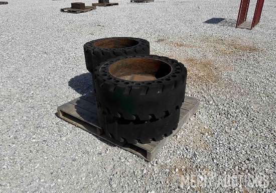 (4) Skid Steer Tires