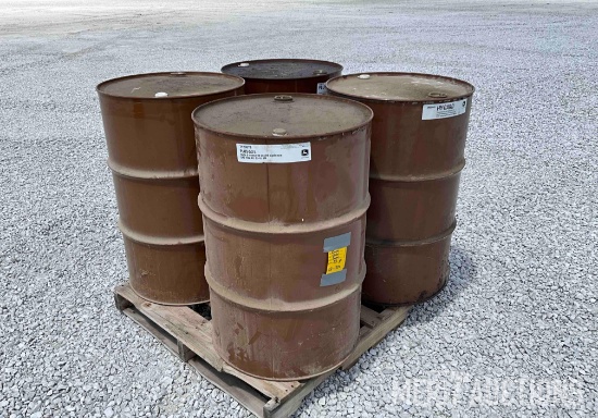 (4) Used Empty 55 Gallon Drums