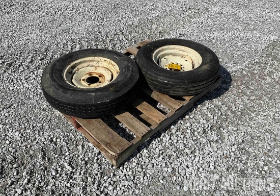 (1) 5 Bolt (1) Uni-Lug Rims and Tires