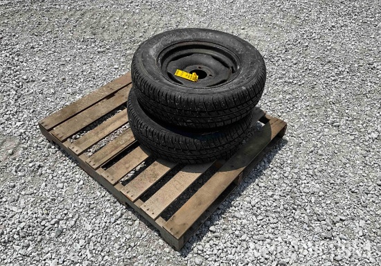 Set of (2) 205/70R15 4 Bolt Rims and Tires