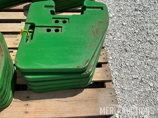 (5) John Deere Suitcase Weights