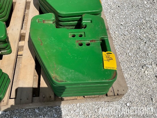 (5) John Deere Suitcase Weights