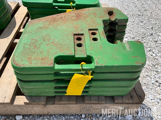 (5) John Deere Suitcase Weights
