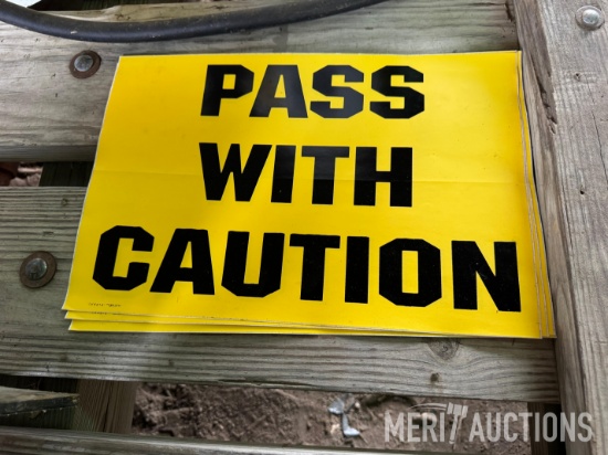 4 Pass With Caution stickers