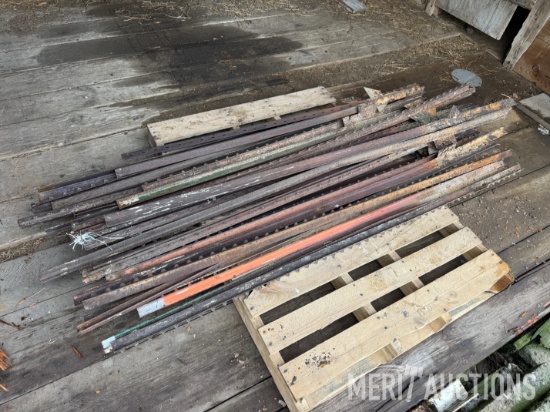 Pallet of steel posts as pictured