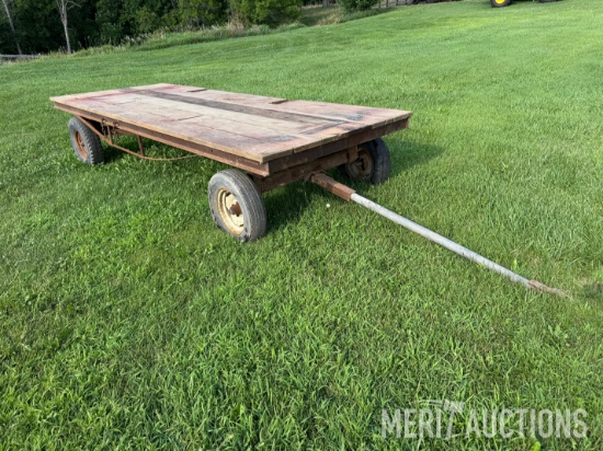 Shop built 6ft X 16ft steel framed flat wagon on McCormick gear