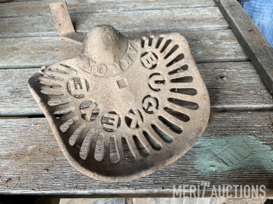 Buckeye Cast iron Tractor Seat