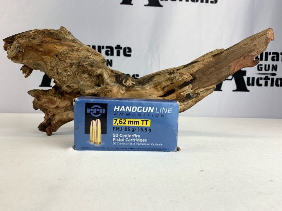 PPU Handgun Line Ammunition 7.62 mm TT