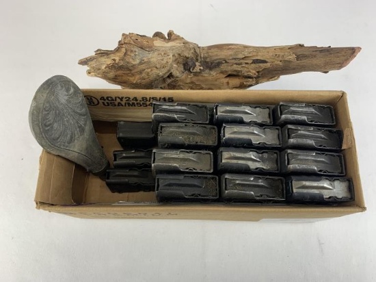 Magazines And Powder Flask