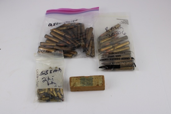 Rifle/ Misc Ammo 30-06, .22lr, 9MM