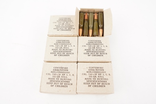AMMO 120 Rounds 7.62x39 HP