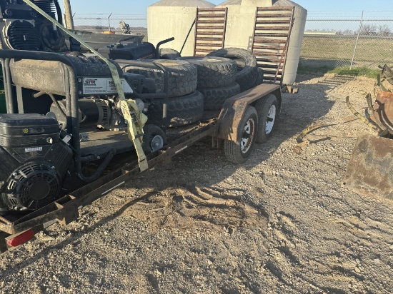 16' trailer with folding ramps.. (NO TITLE)