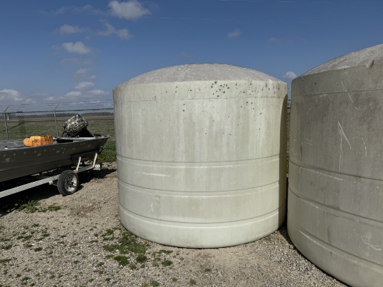 Pair of 2300 gallon water tanks