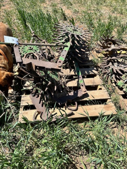 PALLET OF ROTARY HOE PARTS