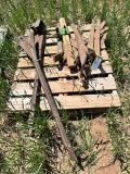 PALLET OF ROUND BALE FORKS AND KNIVES