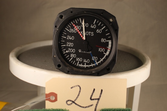 Aero Mach  airspeed indicator Max allowable speed PN 1535 05