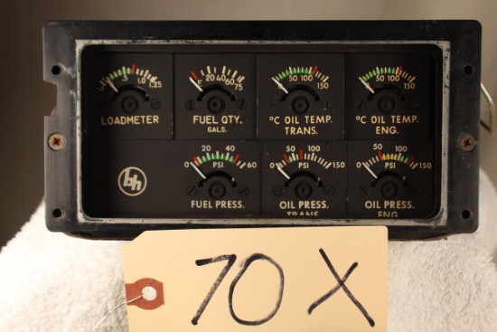 Bell helicopter S. M. S. Instruments instrument cluster PN 206500