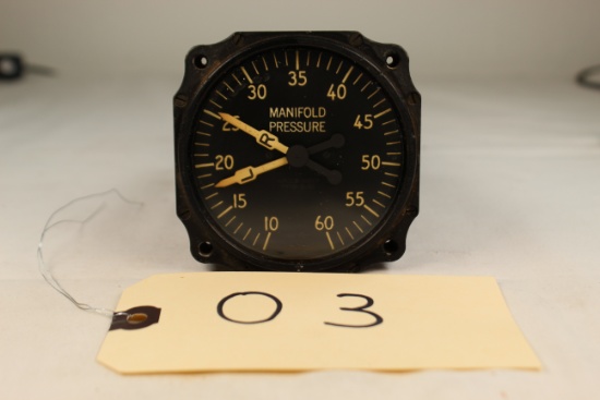 BENDIX AVIATION CORPORATION AUTOSYN INDICATOR 26 VOLTS 400 CYCLE P/N NC. 6007-50A-14-B