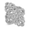 18K WHITE GOLD 4.00 CT DIAMOND RING