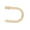 14K YELLOW GOLD 9.00CT DIAMOND CUBAN BRACELET