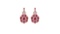 14K ROSE GOLD 7.00CT RUBY 2.00CT DIAMOND EARRINGS