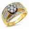 14K YELLOW GOLD 2.05CT DIAMOND RING