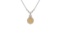 14K WHITE GOLD 3.00CT CITRINE 1.00CT DIAMOND PENDANT WITH CHAIN