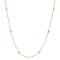 14K YELLOW GOLD 0.65CT DIAMOND NECKLACE