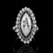 18K WHITE GOLD 2.02CT DIAMOND RING