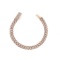 10K ROSE GOLD 3.97CT DIAMOND CUBAN BRACELET