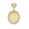 14K YELLOW GOLD 1.88CT DIAMOND ROUND MEMORY PENDANT