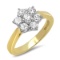 18K YELLOW GOLD 1.10CT DIAMOND RING