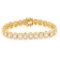 14K YELLOW GOLD 2.60CT DIAMOND BRACELET