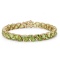 14K YELLOW GOLD 56.00CT PERIDOT BRACELET