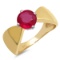 14K YELLOW GOLD 1.00CT RUBY RING