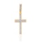 14K YELLOW GOLD 1.15CT DIAMOND CROSS PENDANT