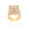 14K YELLOW GOLD 4.40CT DIAMOND RING