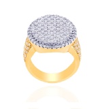 14K TWO TONE GOLD 3.45CT DIAMOND RING