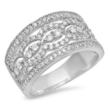 18K WHITE GOLD 1.05CT DIAMOND RING