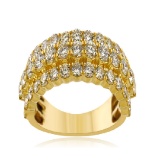 14K YELLOW GOLD 3.36CT DIAMOND RING