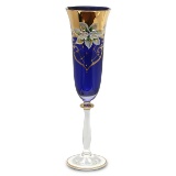 CZECH GLASS DRINKING GLASSES SET OF 6