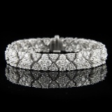 18K WHITE GOLD 18.34CT DIAMOND BRACELET