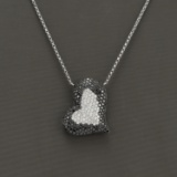 18K WHITE GOLD 1.30CT DIAMOND PENDANT