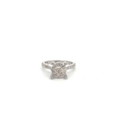 14K WHITE GOLD 1.72CT DIAMOND RING