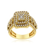 14K YELLOW GOLD 1.52CT DIAMOND RING