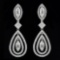 18K WHITE GOLD 4.90CT DIAMOND EARRINGS