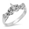 14K WHITE GOLD 0.75CT DIAMOND RING