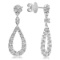 18K WHITE GOLD 3.65CT DIAMOND EARRINGS