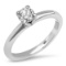 14K WHITE GOLD 0.55CT DIAMOND RING