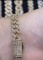 10K YELLOW GOLD 4.00CT DIAMOND CUBAN LINK BRACELET